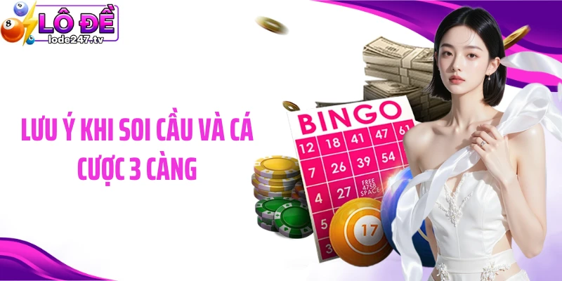 Lưu ý khi soi cầu và cá cược 3 càng